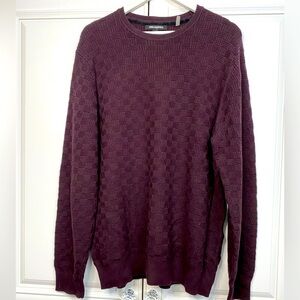 Karl Lagerfeld Men’s Size Large Purple Crew Neck Sweater Shirt Top